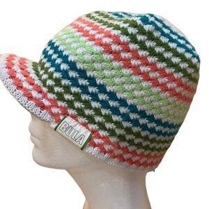 BULA Child’s Hand Knit Beanie Cap with Small Bill